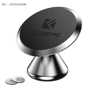 FLOVEME Magnetic Holder Car - Mount Air Vent Magnetic Holder Support Cable Clip Grip iPhone Xs Max,XR,X,8,8,7,6,6S Plus Samsung Galaxy S9,S8,S7 LG etc. (Silver) - FLOVEME