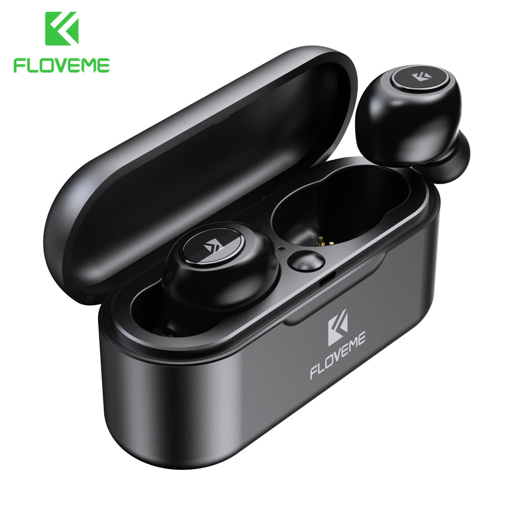 Floveme Bluetooth Headphones 5.0 Tws Stereo Wireless Earphone Mini Bluetooth Headset With Mic Charging Box For Xiaomi mi Phone - FLOVEME