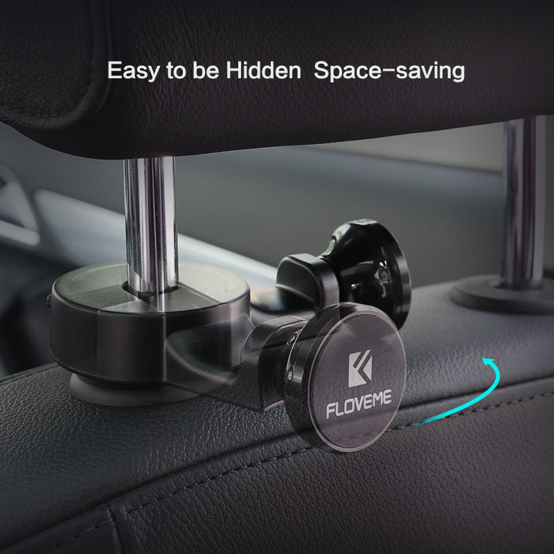 FLOVEME Magnetic Car Phone Holder for iPhone X XS Max 7 Back Seat Hook Phone Stand for Xiaomi Headrest Holder for Phone in Car - FLOVEME