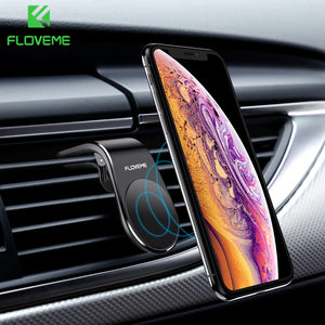 FLOVEME Magnetic Car Phone Holder For Phone in Car L Shape Air Vent Mount Stand Magnet Mobile Holder For Iphone X 8 7 Samsung S9 - FLOVEME