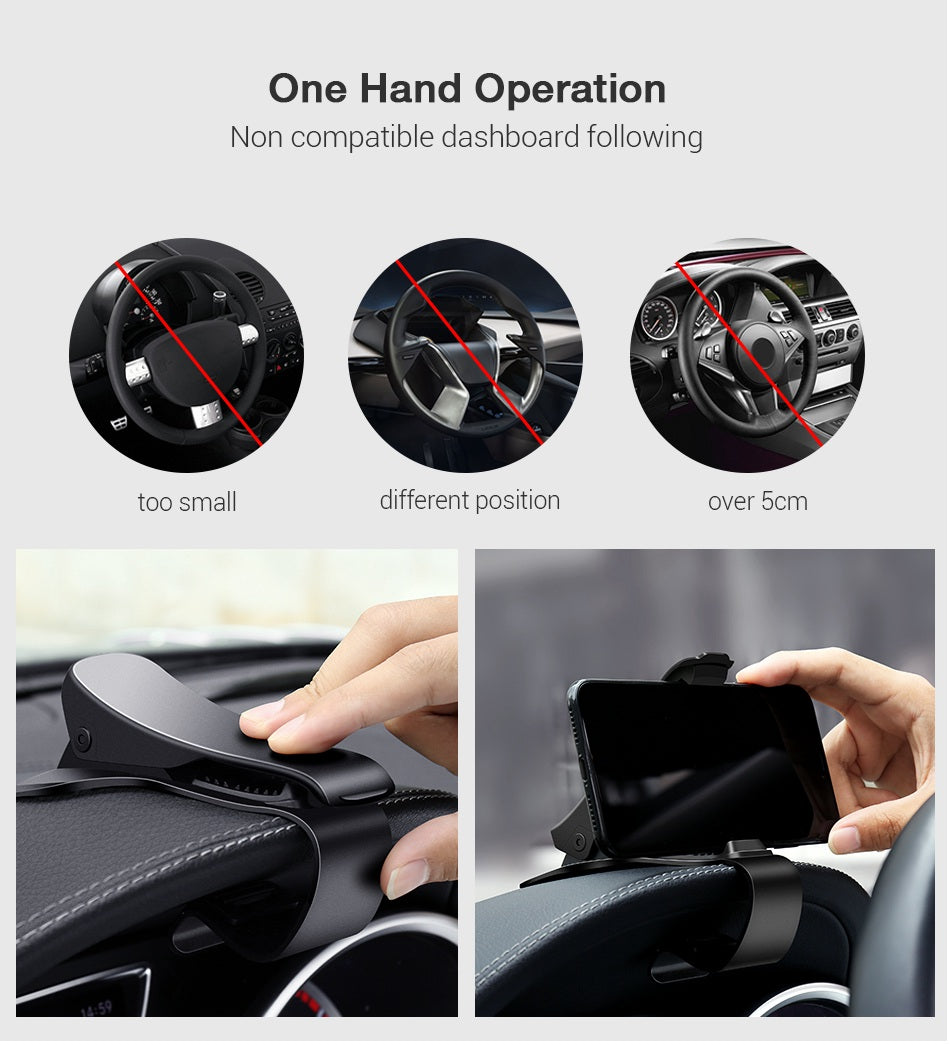 FLOVEME Car Mobile Phone Holder Stand Stable Grip Dashboard Mount Holders for Phone in Car telefon tutucu soporte movil Support - FLOVEME