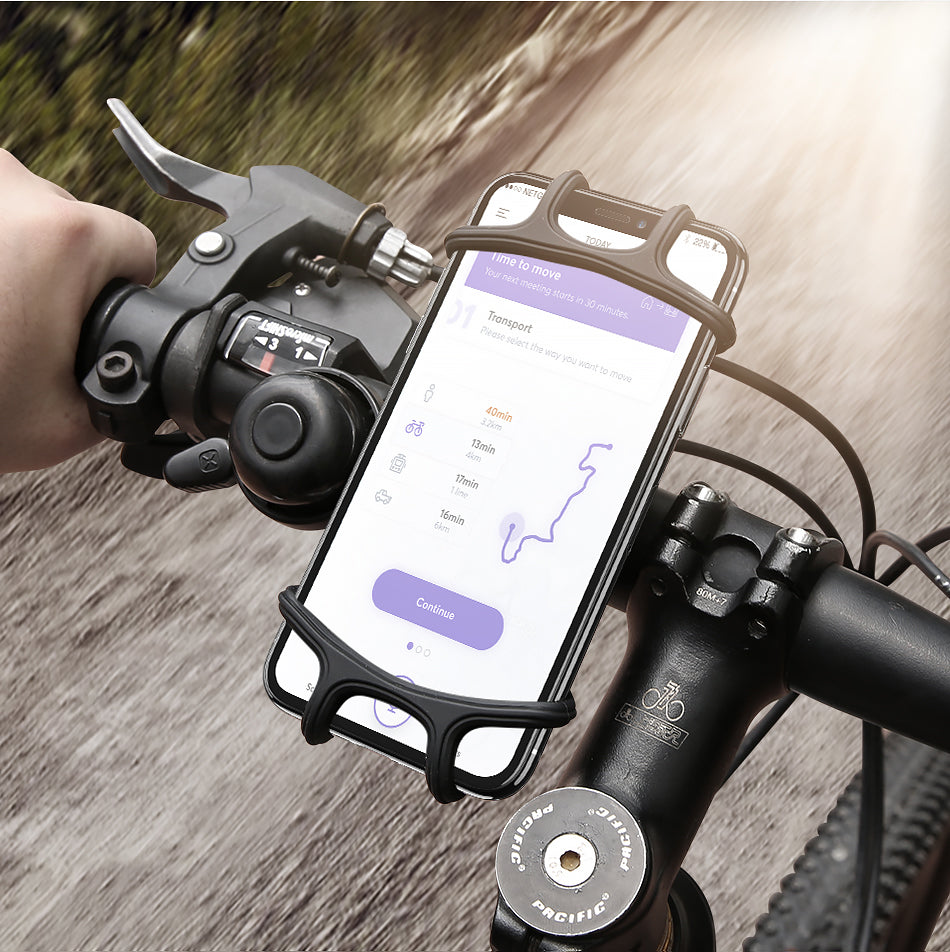 FLOVEME Bicycle Phone Holder For iPhone Samsung Universal Mobile Cell Phone Holder Bike Handlebar Clip Stand GPS Mount Bracket - FLOVEME