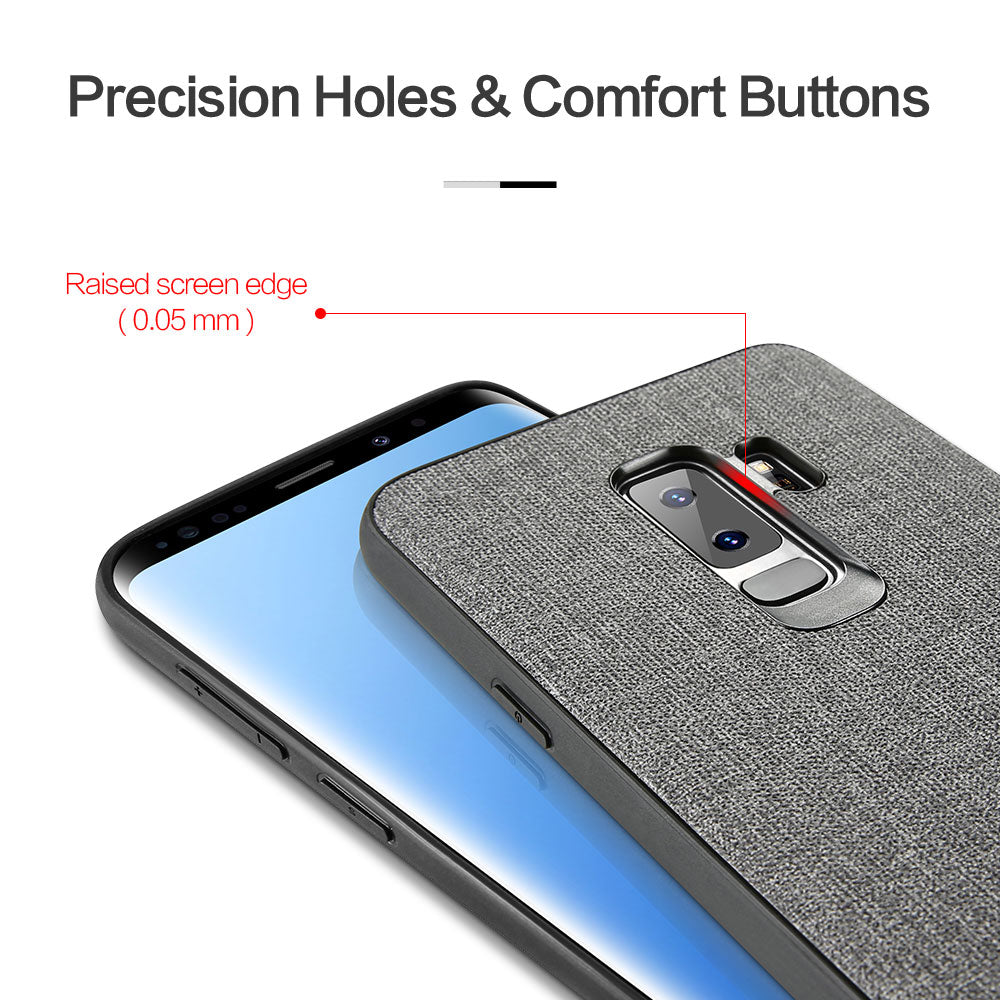 Luxury Cloth Texture Case For Samsung s10 s9 - FLOVEME