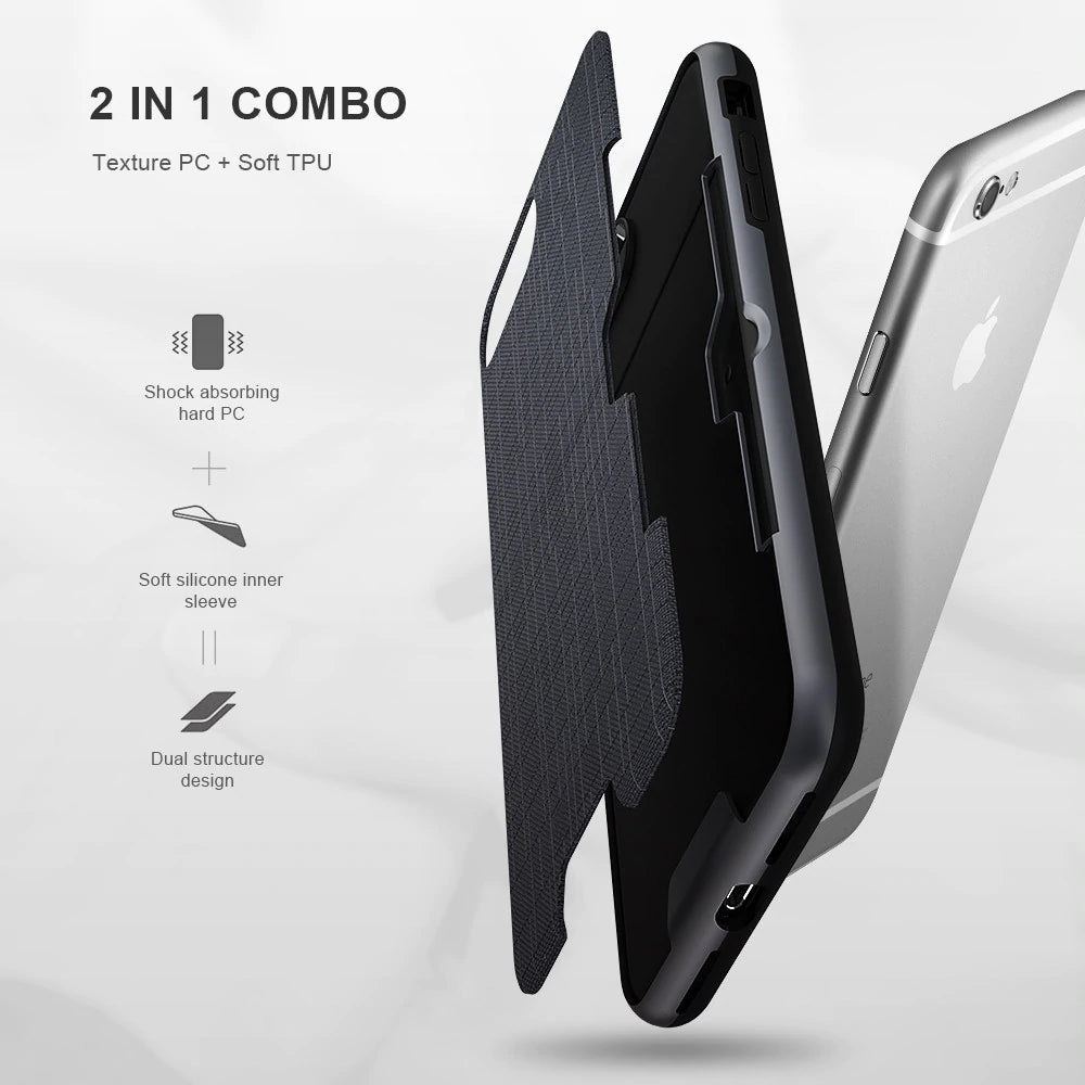Phone Case with Card Holder Slot for iPhone XS Max XR - FLOVEME